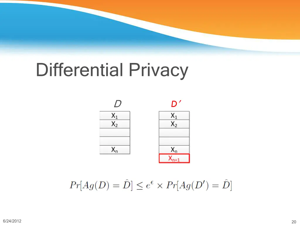 differential privacy