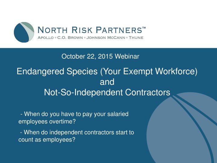 october 22 2015 webinar