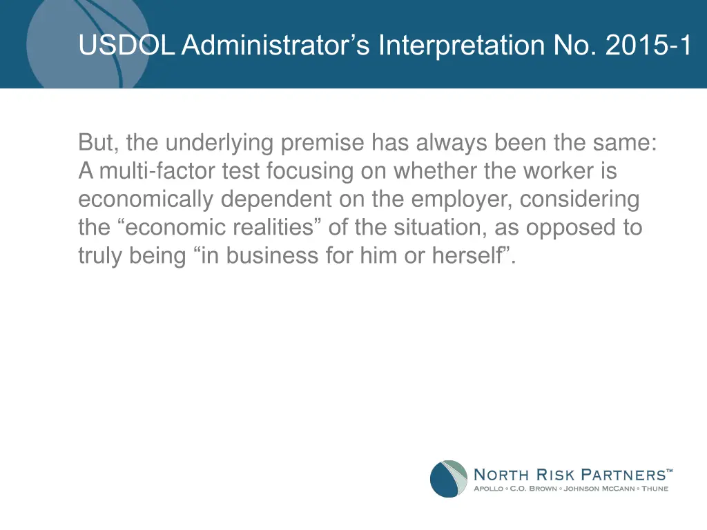 usdol administrator s interpretation no 2015 1 2