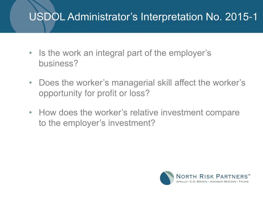 usdol administrator s interpretation no 2015 1 4