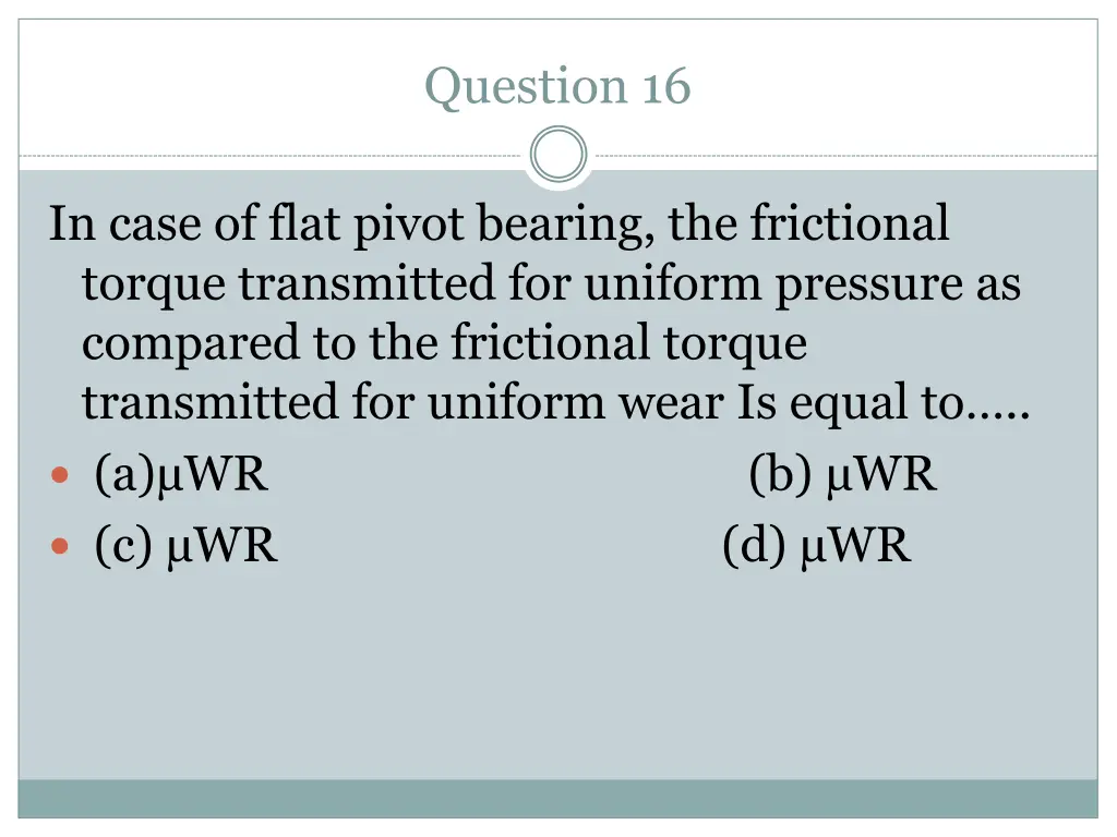 question 16