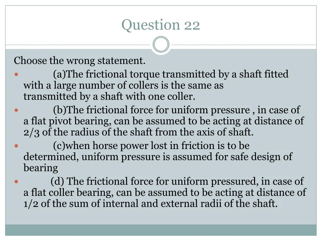 question 22