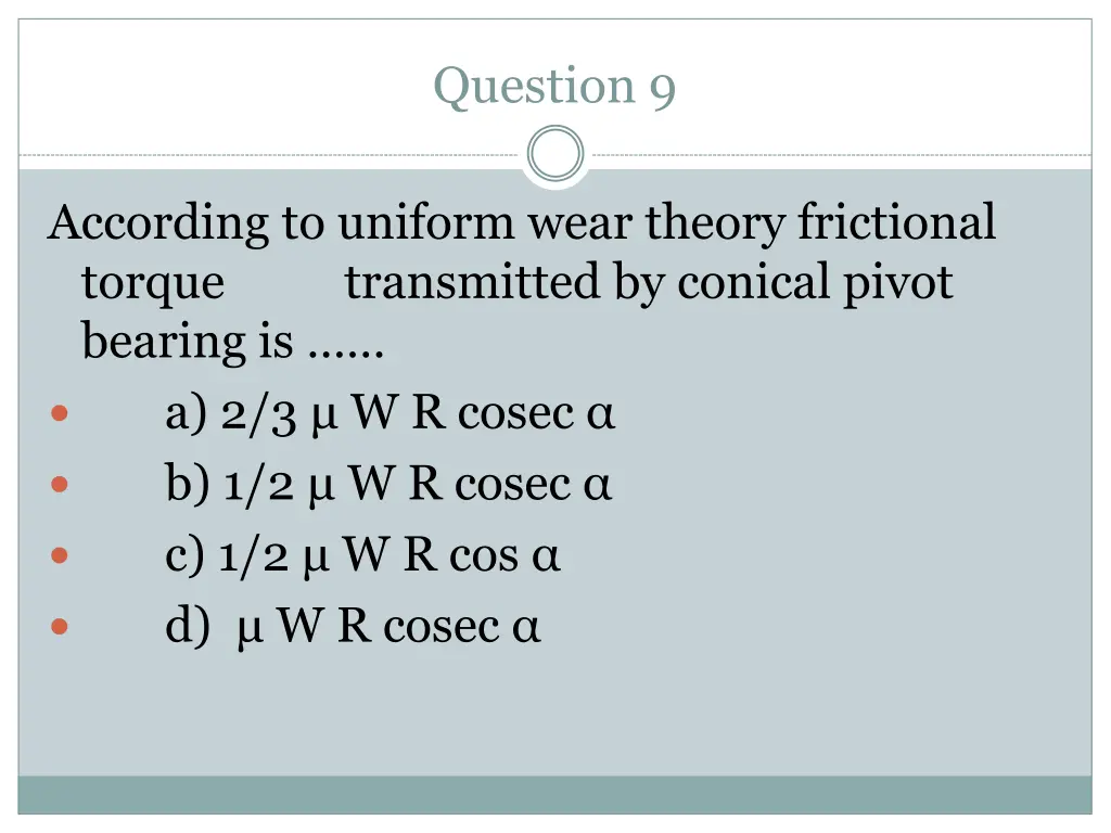 question 9