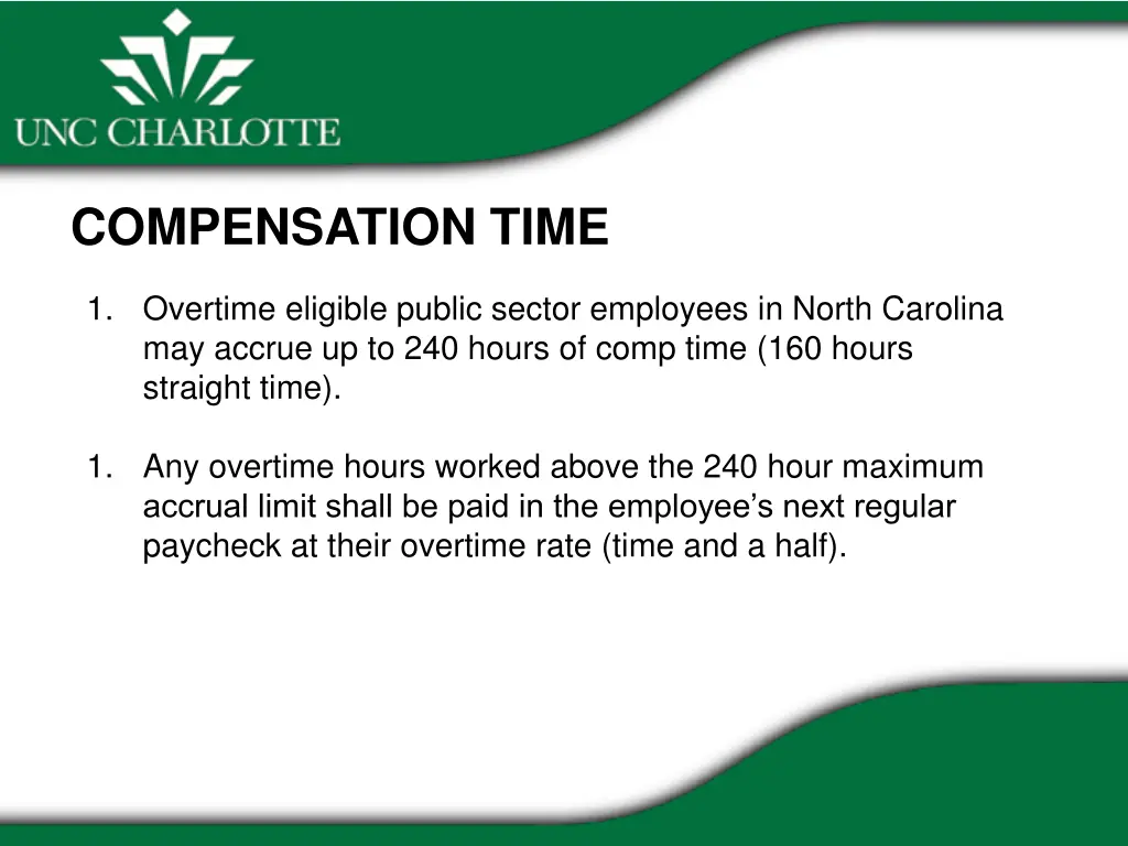 compensation time