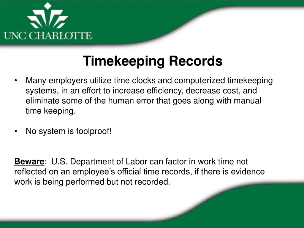 timekeeping records 1