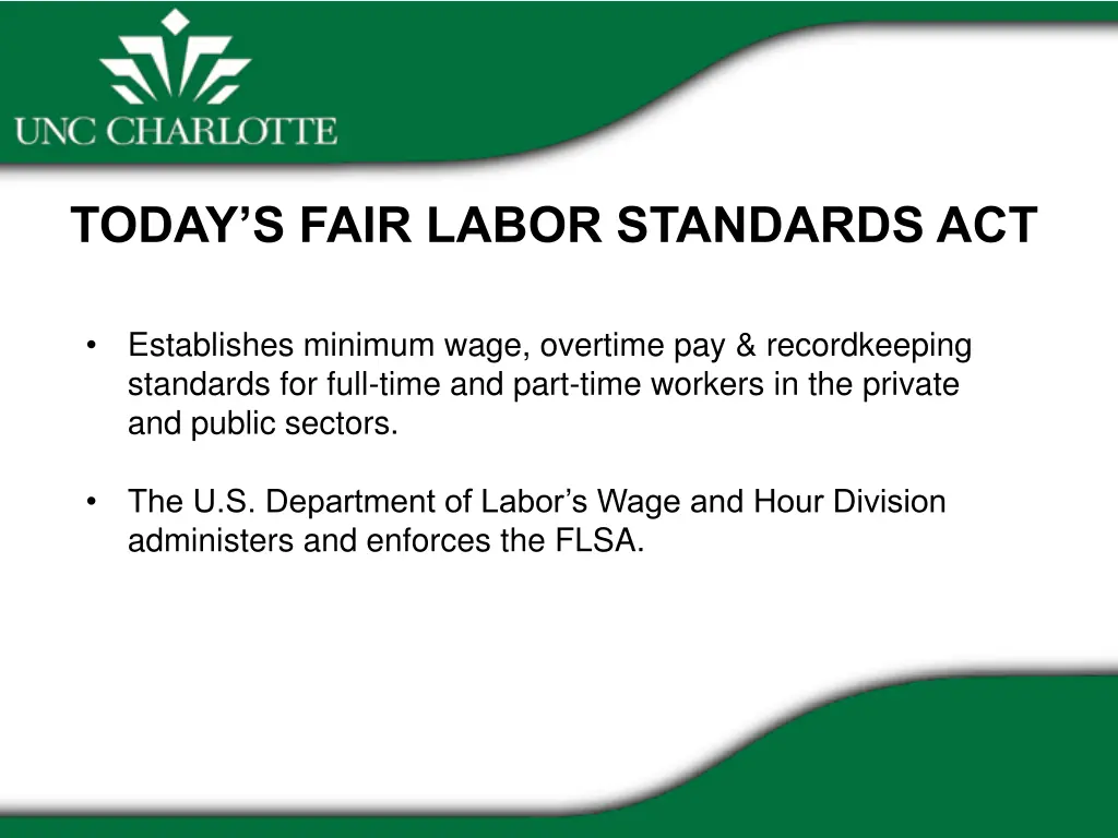 today s fair labor standards act