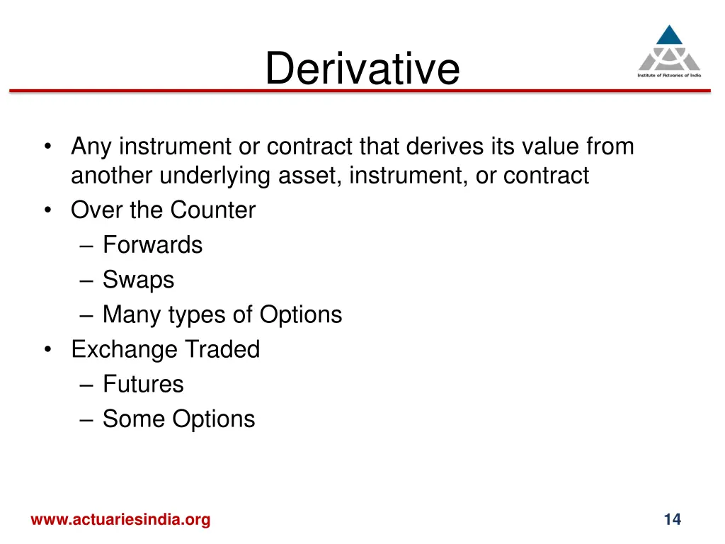 derivative