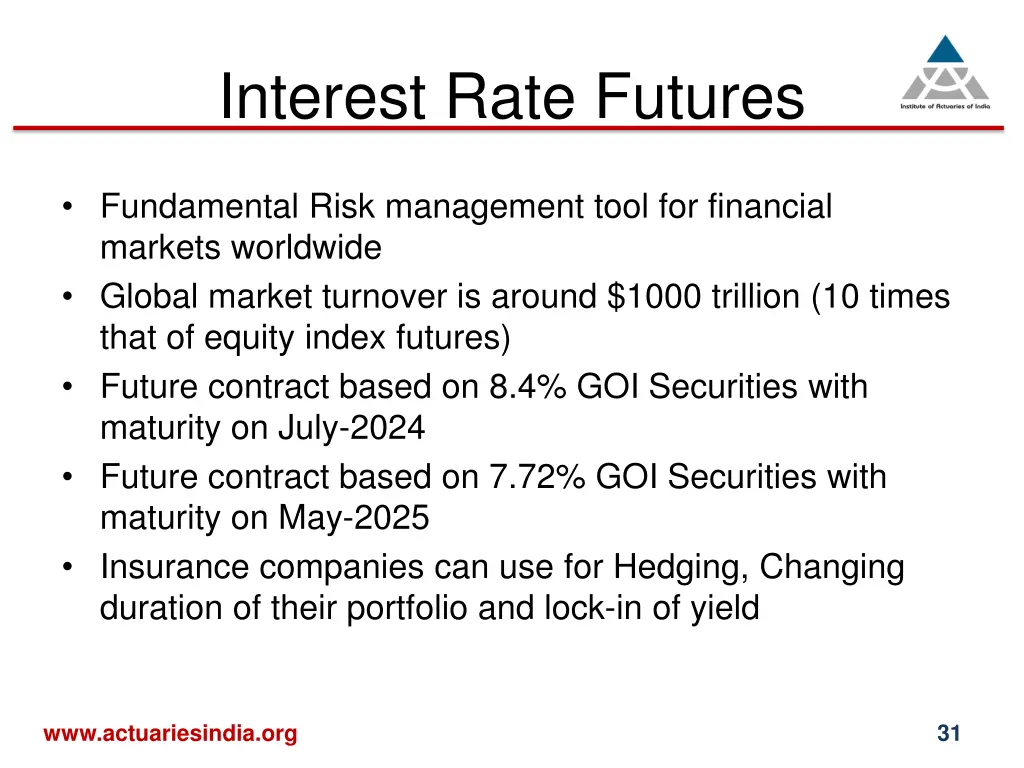 interest rate futures