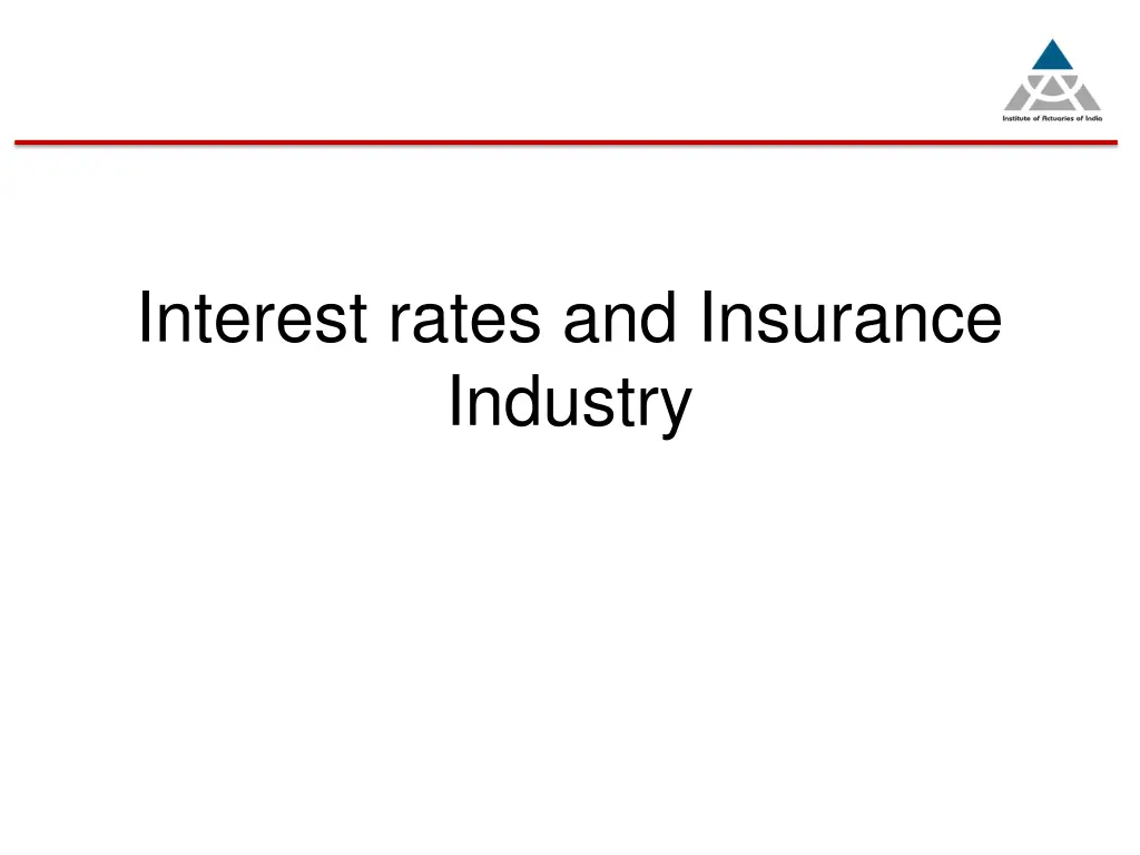 interest rates and insurance industry