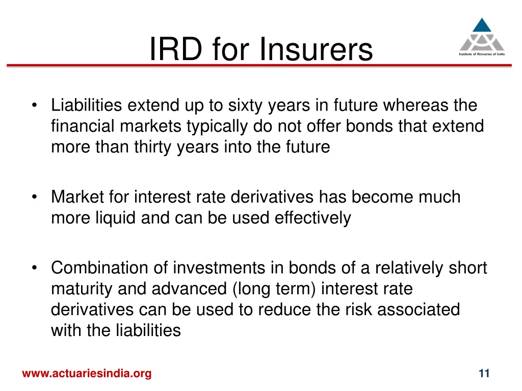 ird for insurers