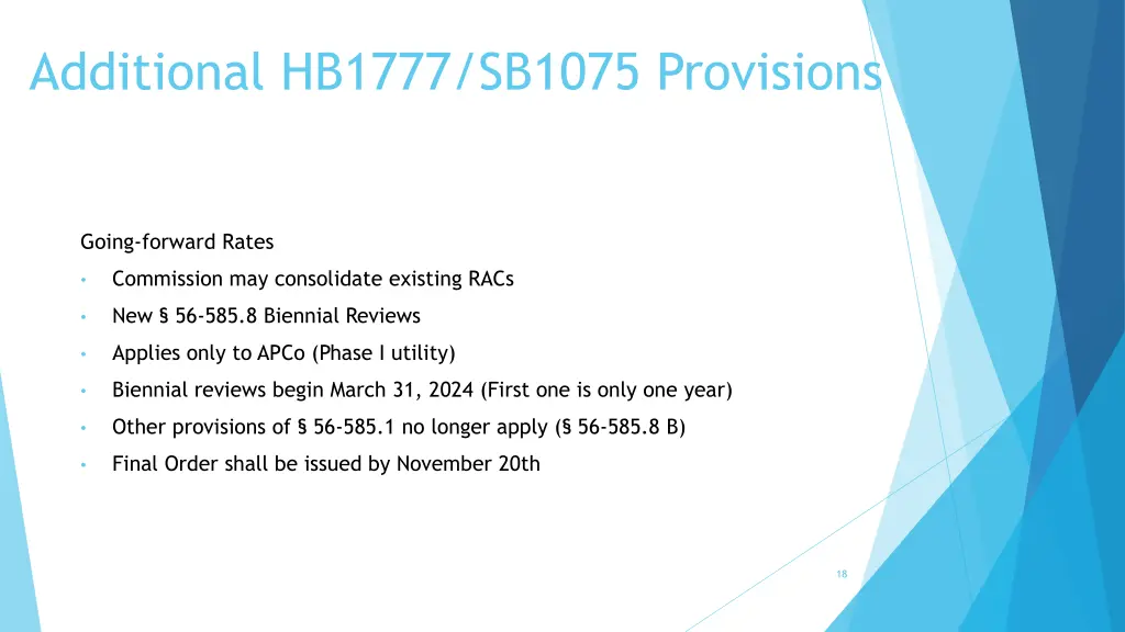 additional hb1777 sb1075 provisions