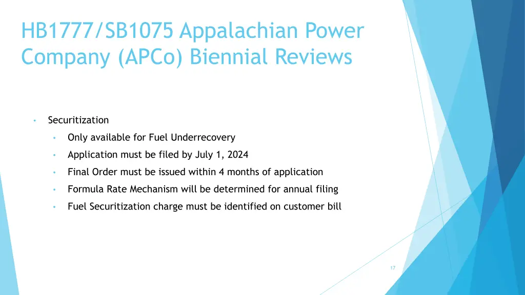 hb1777 sb1075 appalachian power company apco