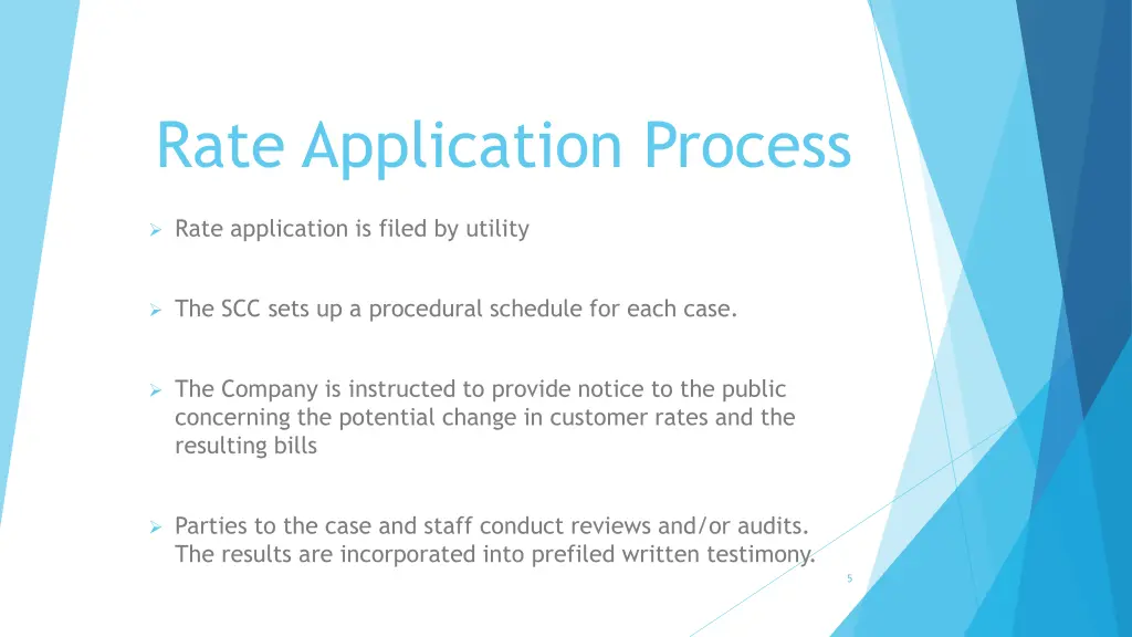 rate application process