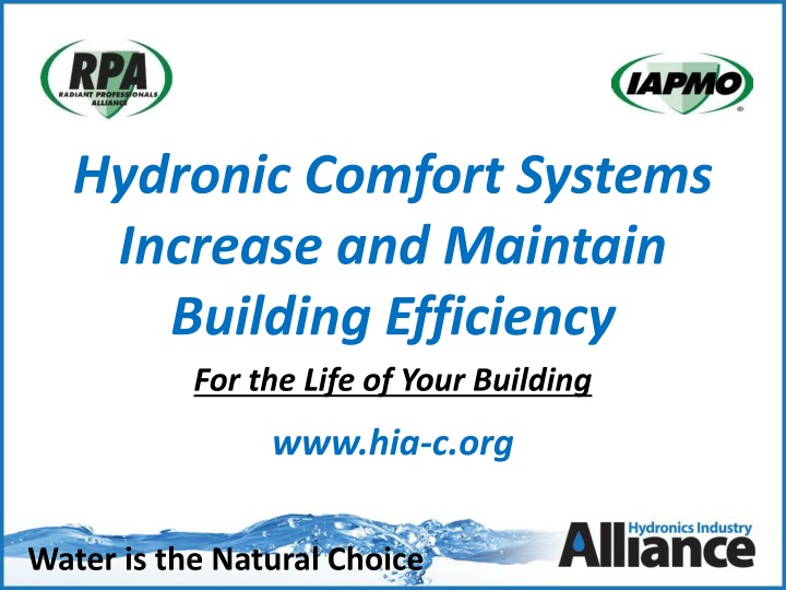 hydronic comfort systems increase and maintain