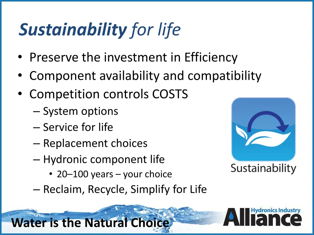 sustainability for life