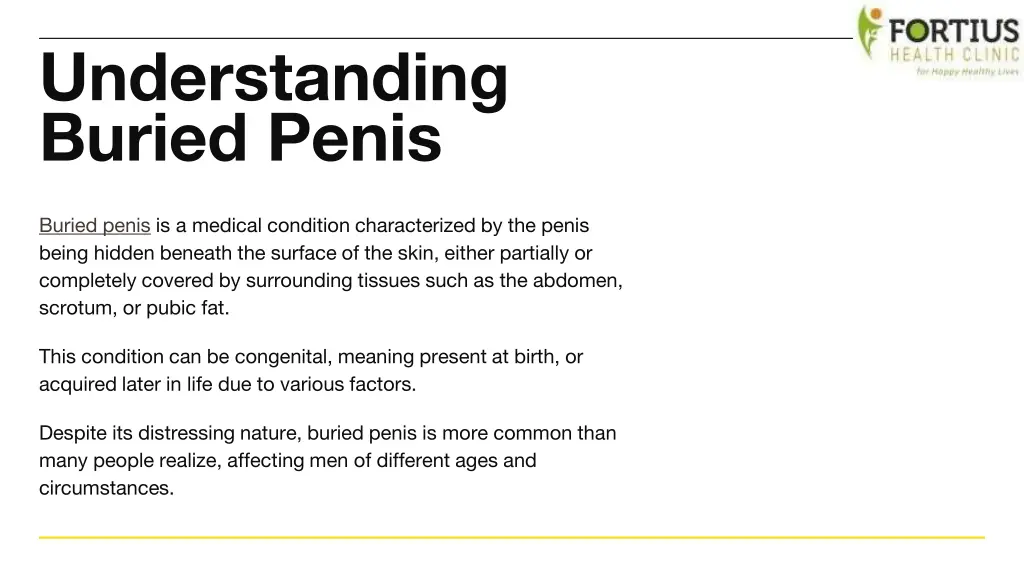 understanding buried penis