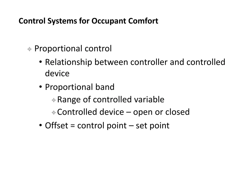 control systems for occupant comfort 10