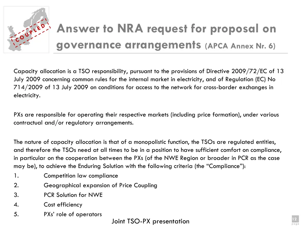 answer to nra request for proposal on governance