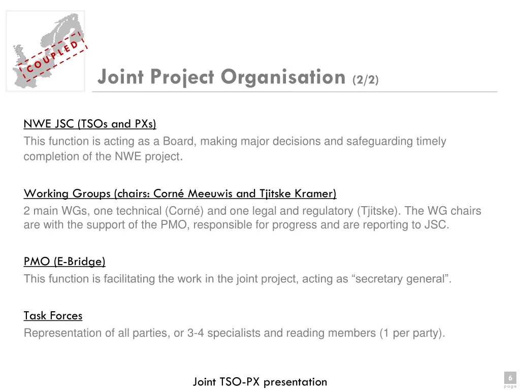 joint project organisation 2 2