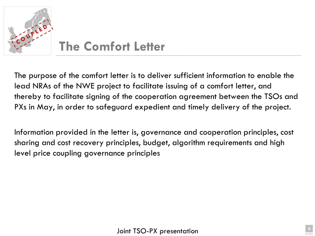 the comfort letter