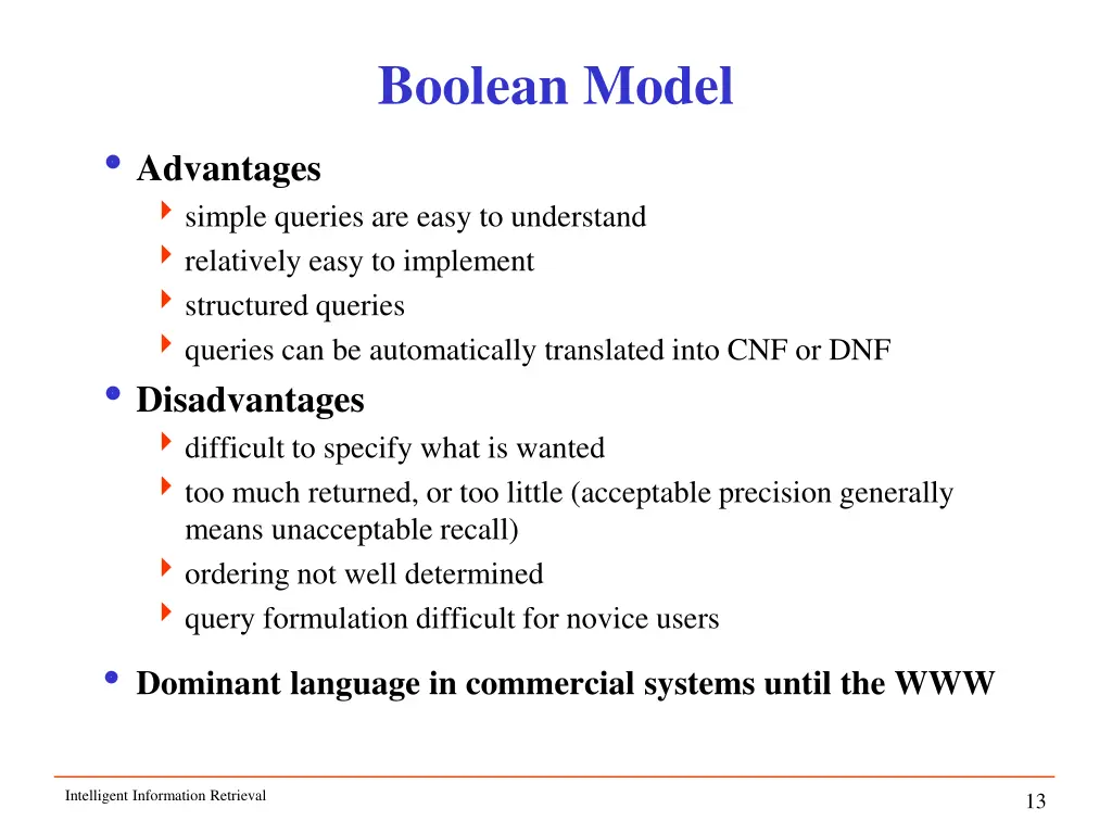 boolean model