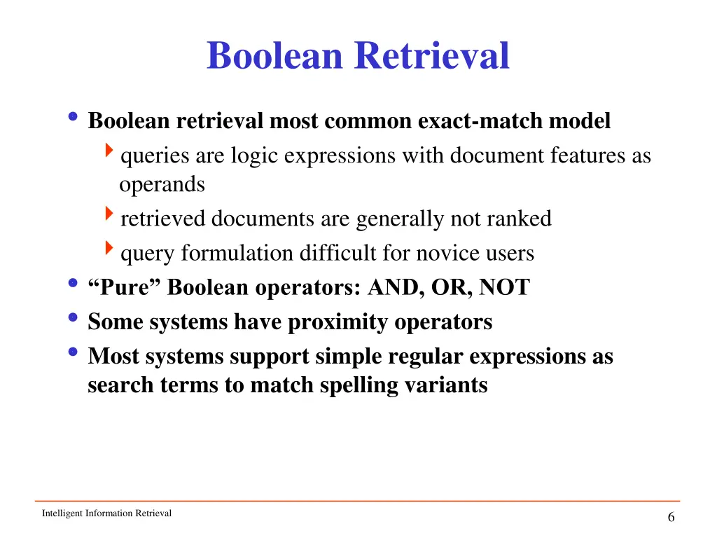 boolean retrieval