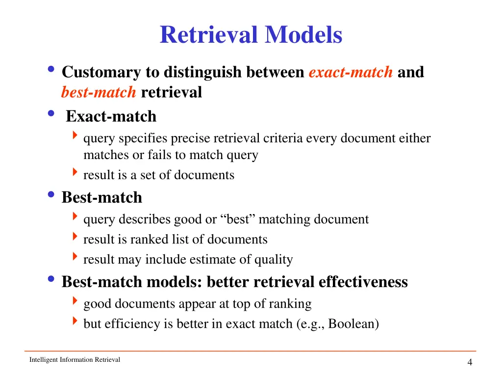 retrieval models 1