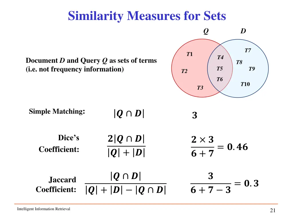 similarity measures for sets