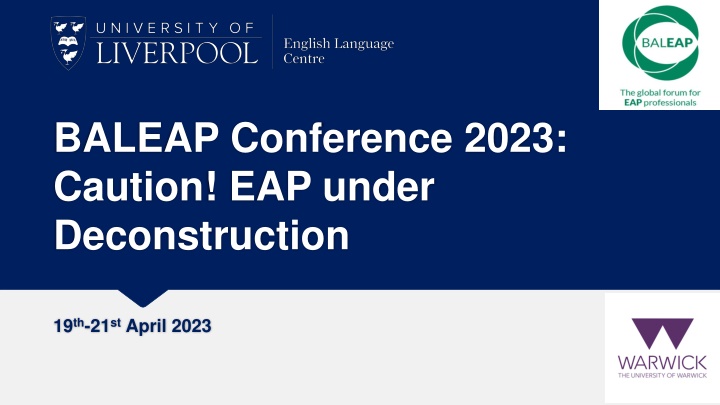 baleap conference 2023 caution eap under