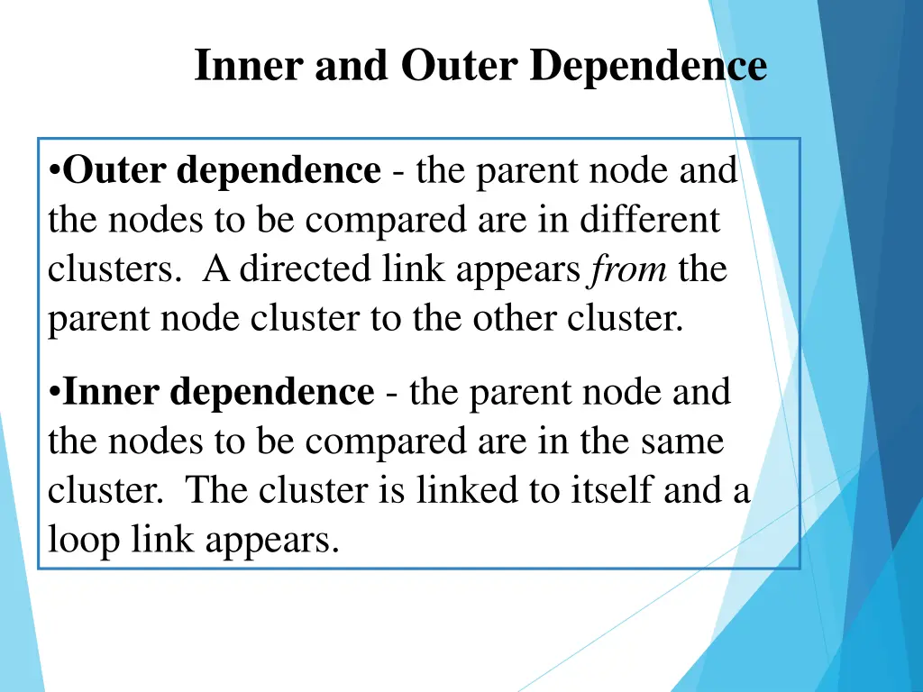 inner and outer dependence