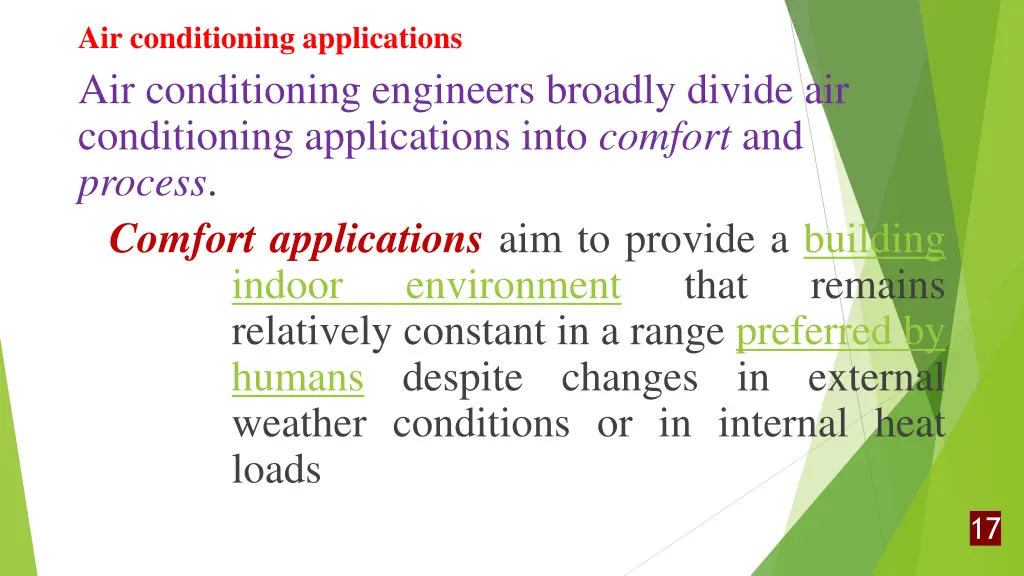 air conditioning applications air conditioning