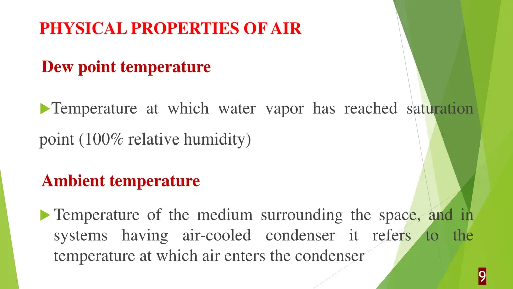 physical properties of air 3