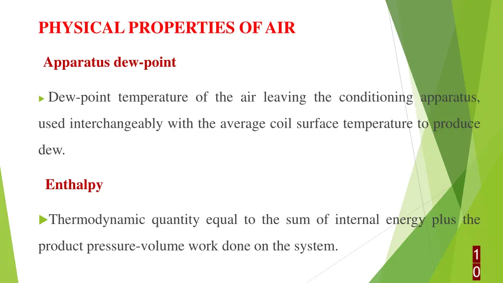 physical properties of air 4