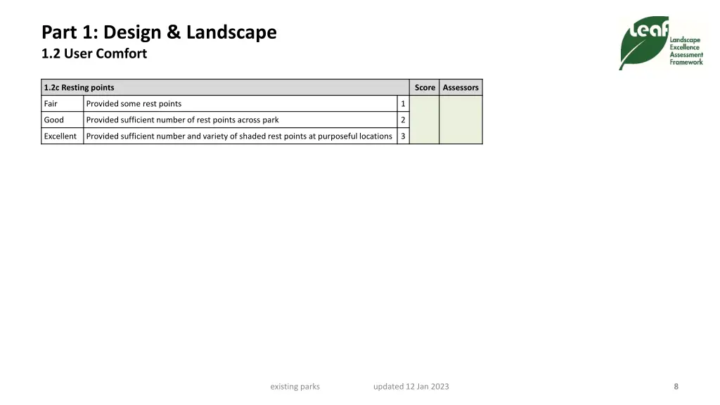 part 1 design landscape 1 2 user comfort 2