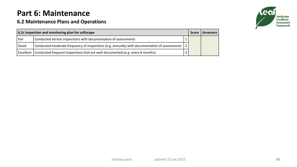 part 6 maintenance 6 2 maintenance plans 2