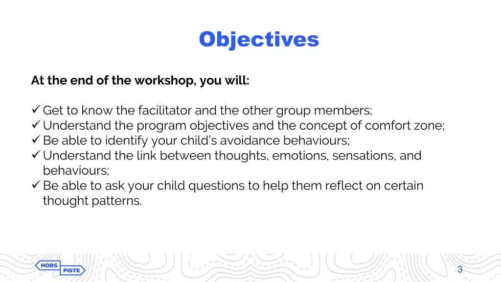 objectives