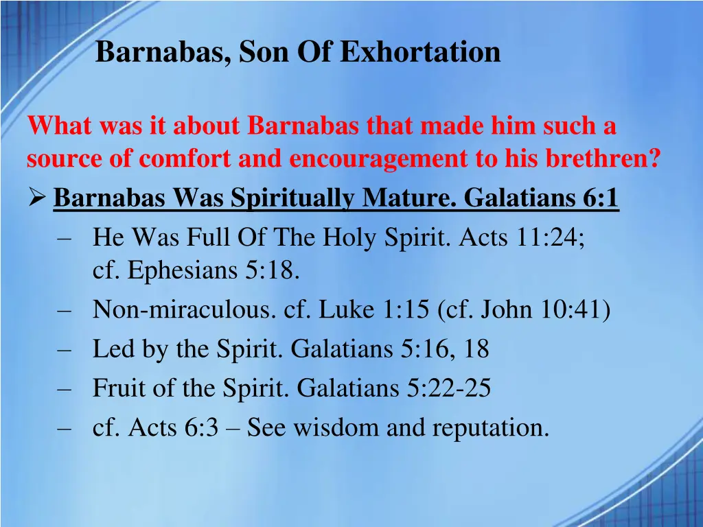 barnabas son of exhortation 2