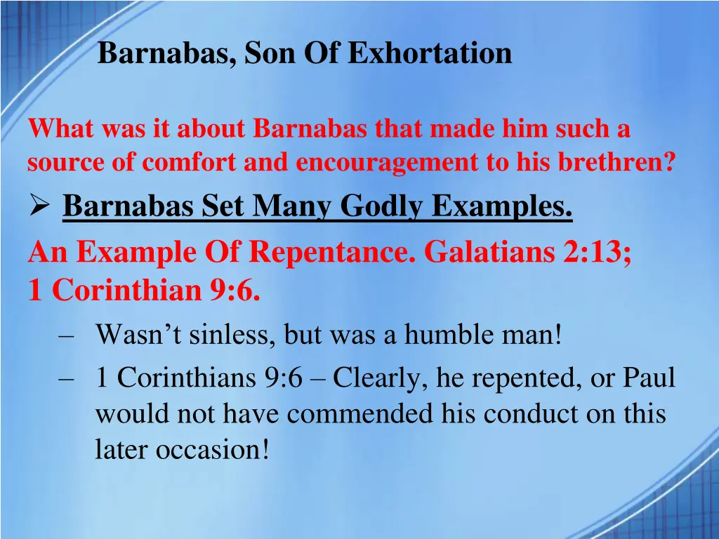 barnabas son of exhortation 7