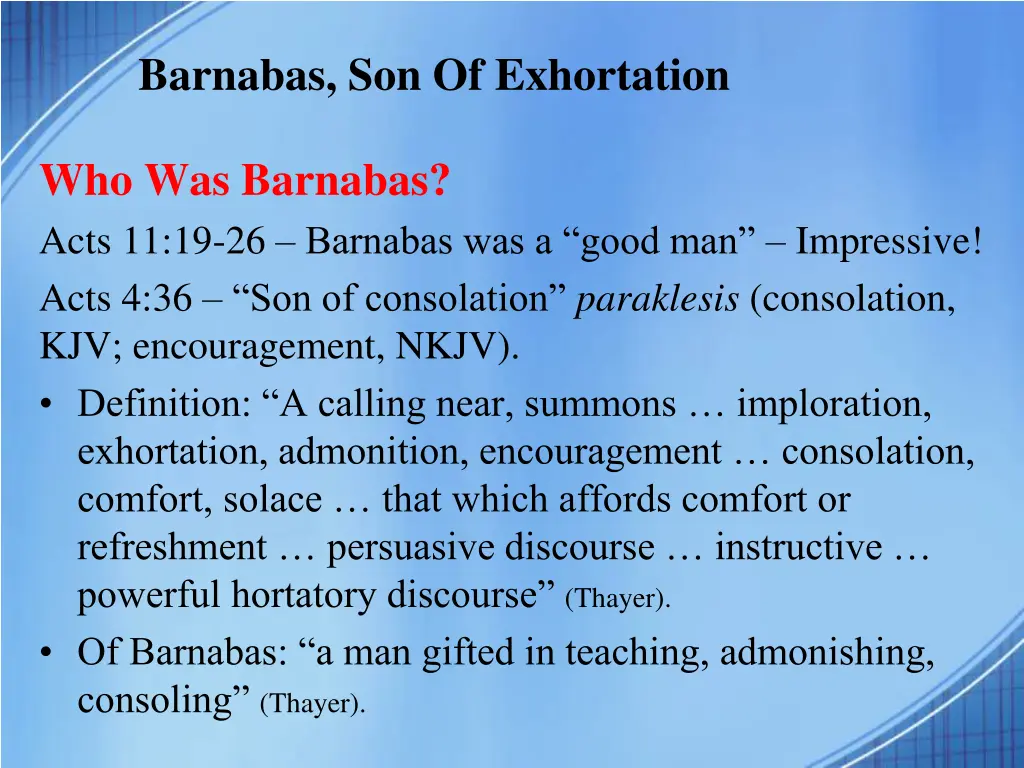 barnabas son of exhortation