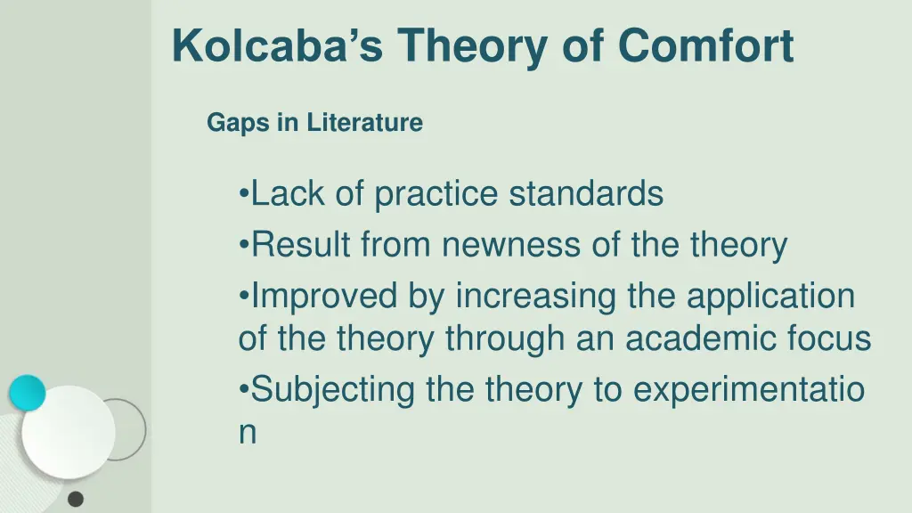 kolcaba s theory of comfort 6