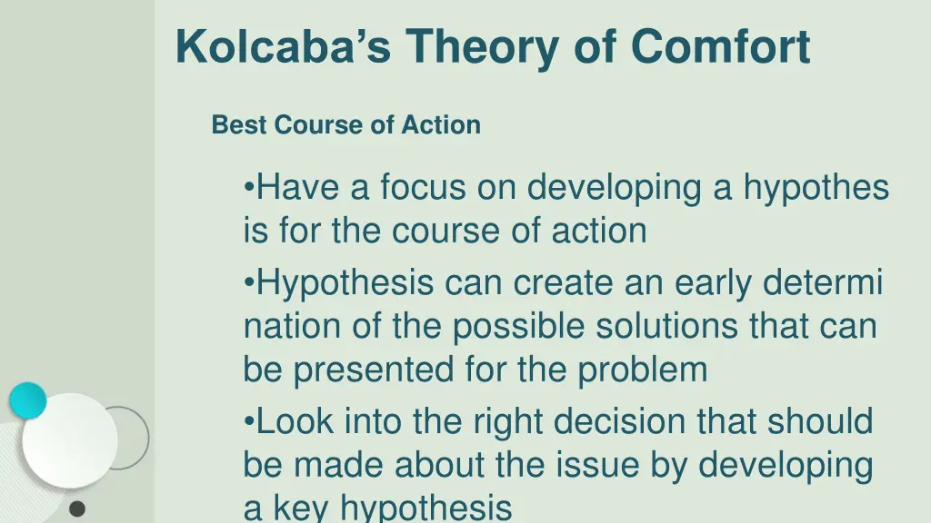 kolcaba s theory of comfort 8