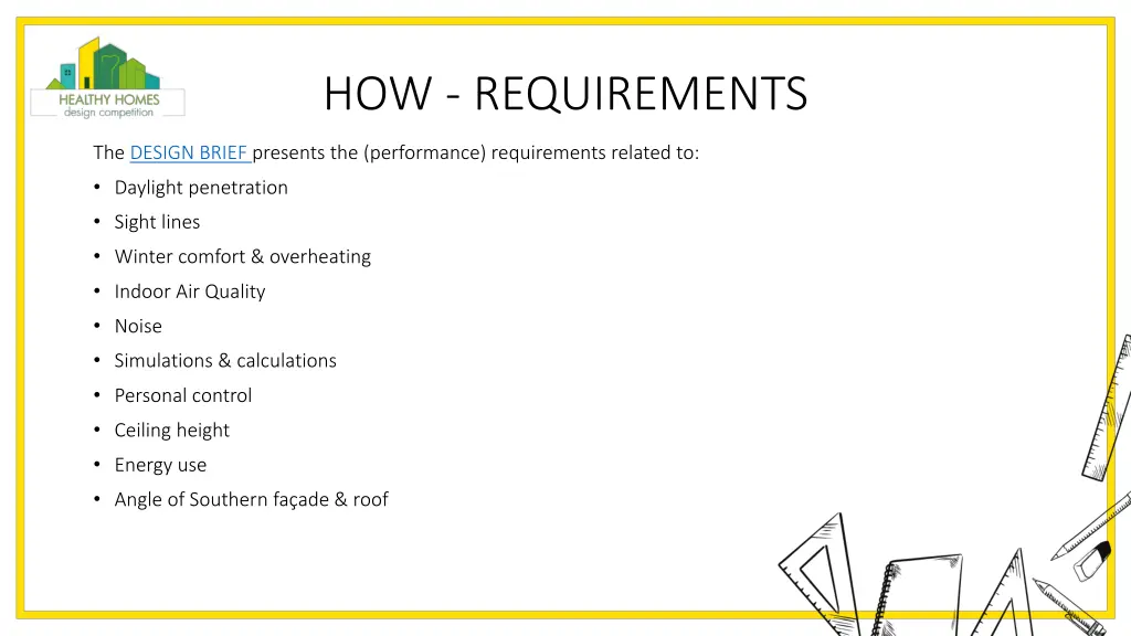 how requirements