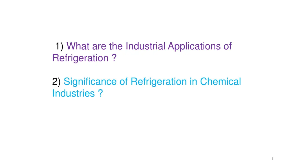 1 what are the industrial applications