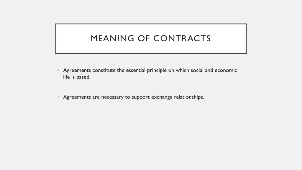 meaning of contracts