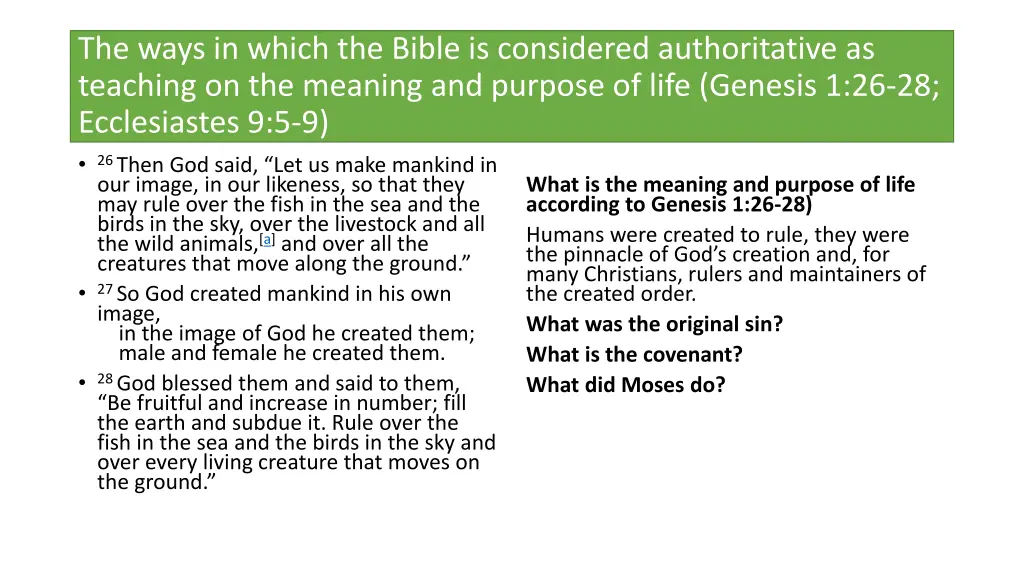 the ways in which the bible is considered 1