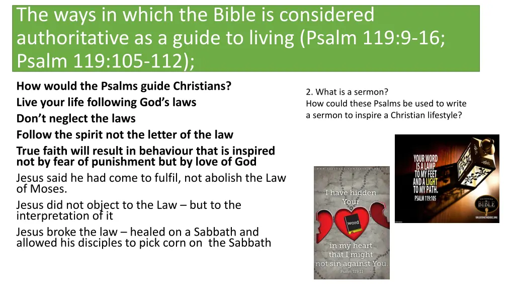 the ways in which the bible is considered