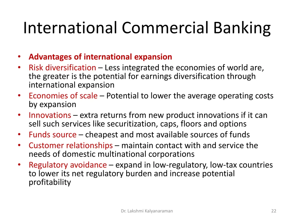 international commercial banking