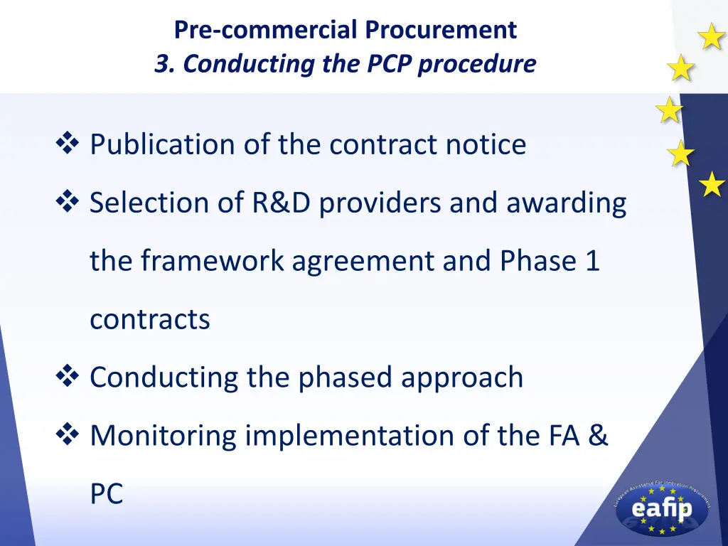 pre commercial procurement 3 conducting 4