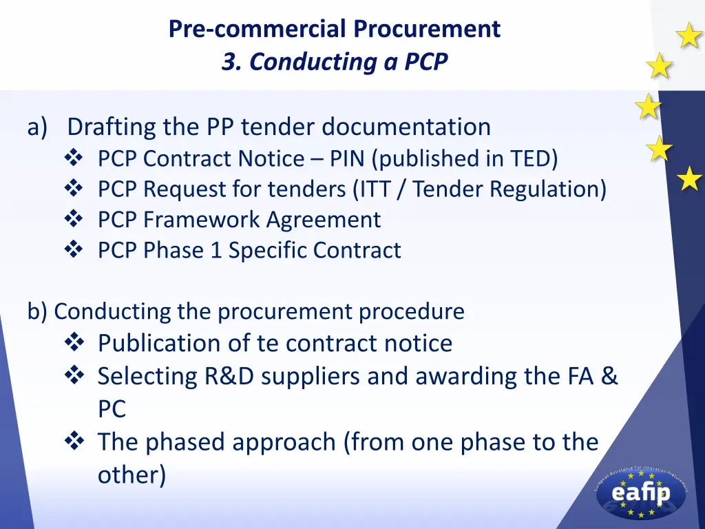 pre commercial procurement 3 conducting a pcp