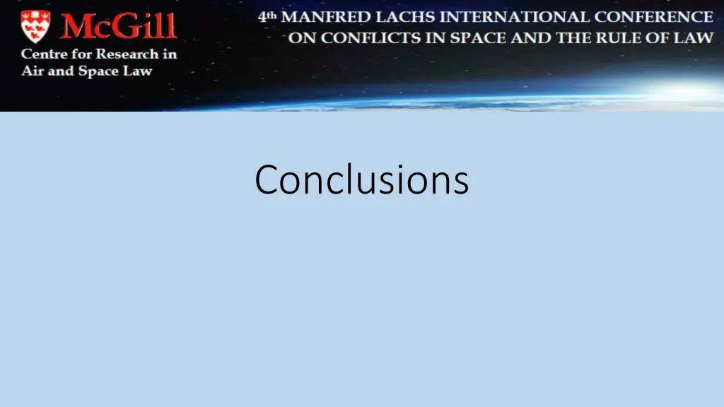 conclusions